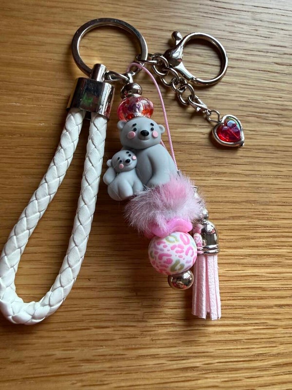 Porte-clés maman ourse