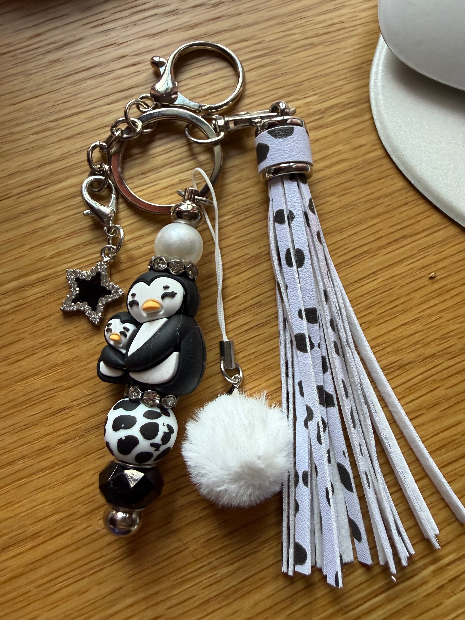 🐧 Porte-clés Pingouin Noir & Blanc 🖤🤍