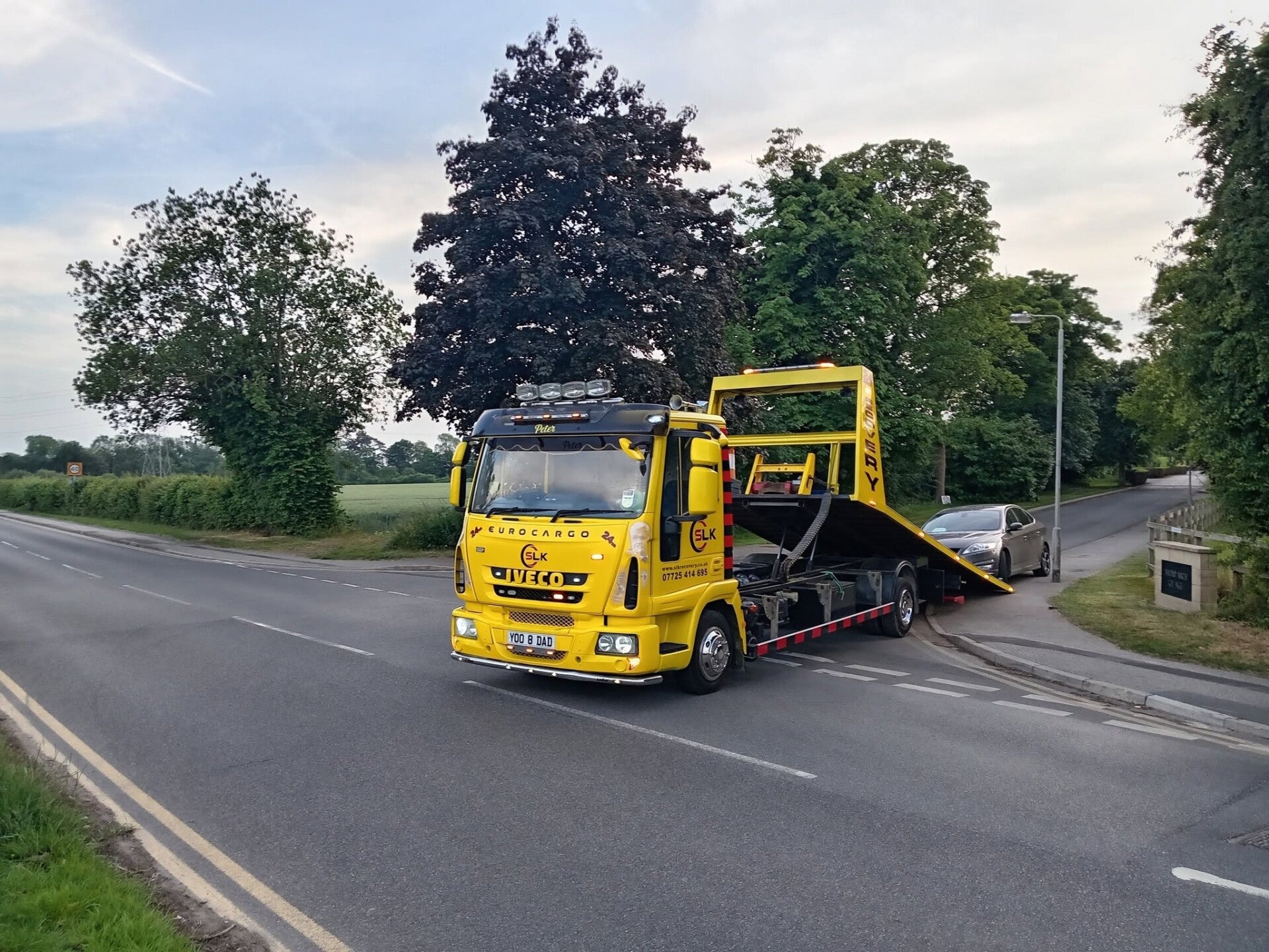 SLK REcovery of a prestige car