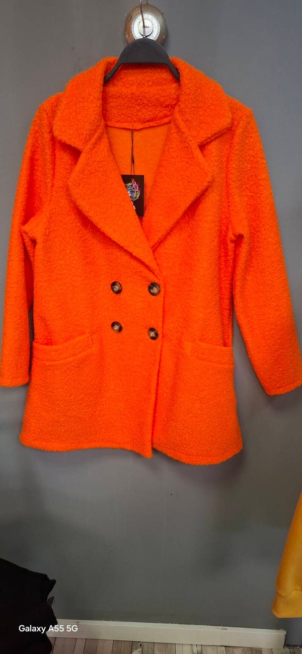 Abrigo rizo Naranja
