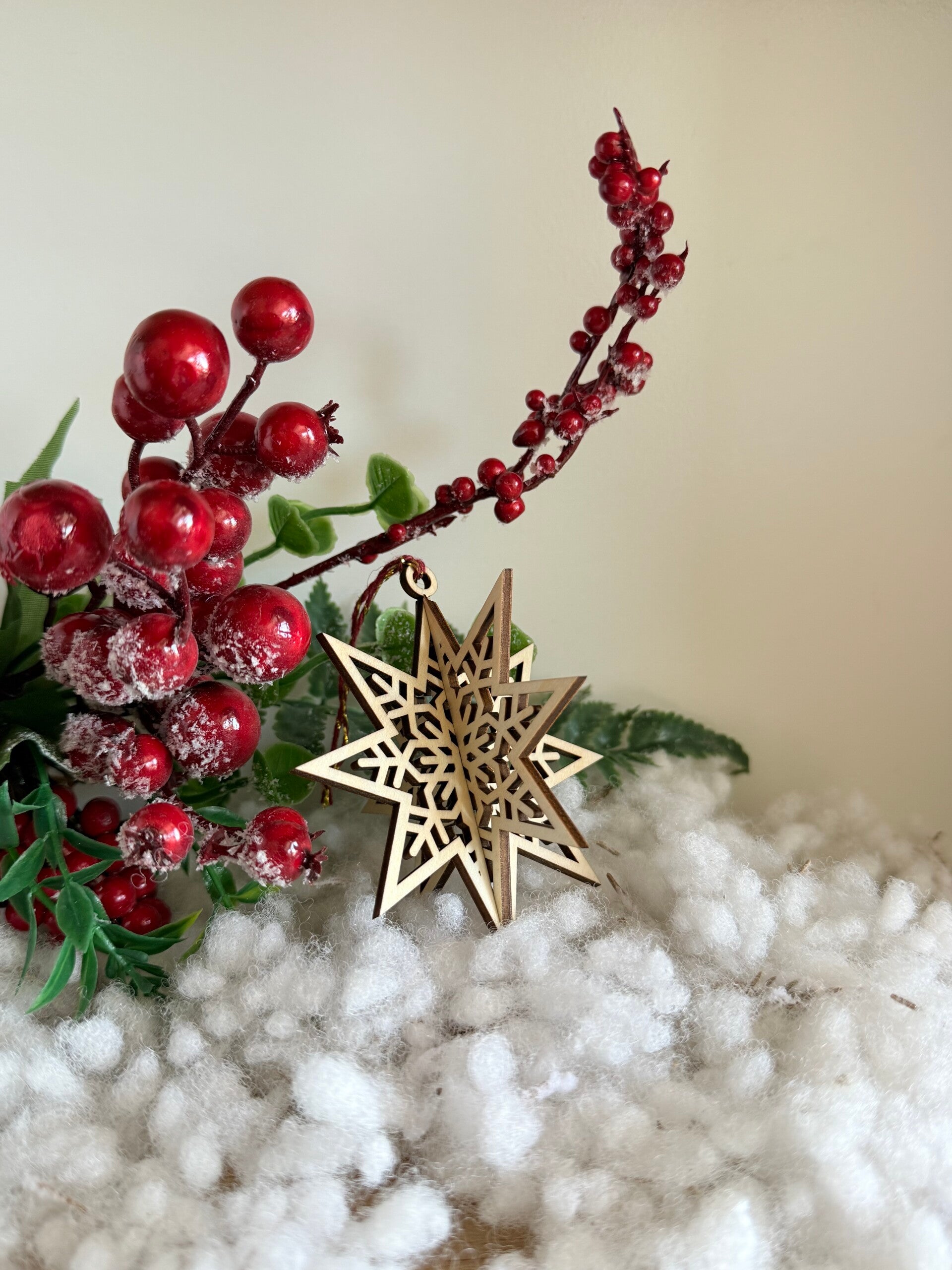 Boule de Noël « flocon de neiges »
