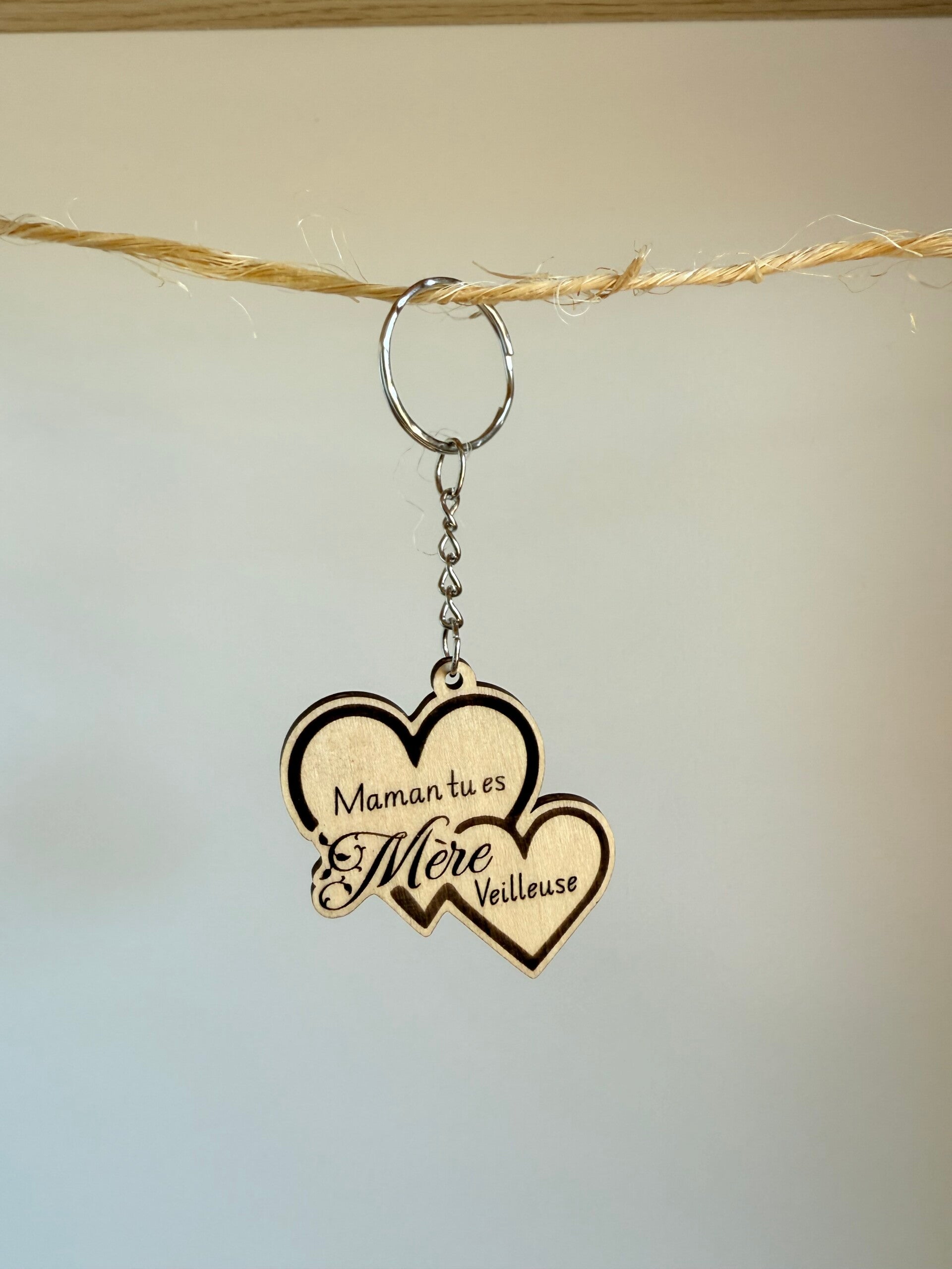 Porte clé "maman tu es MEREveilleuse"