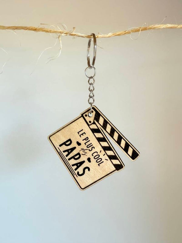 Porte clé "le plus cool des papas"