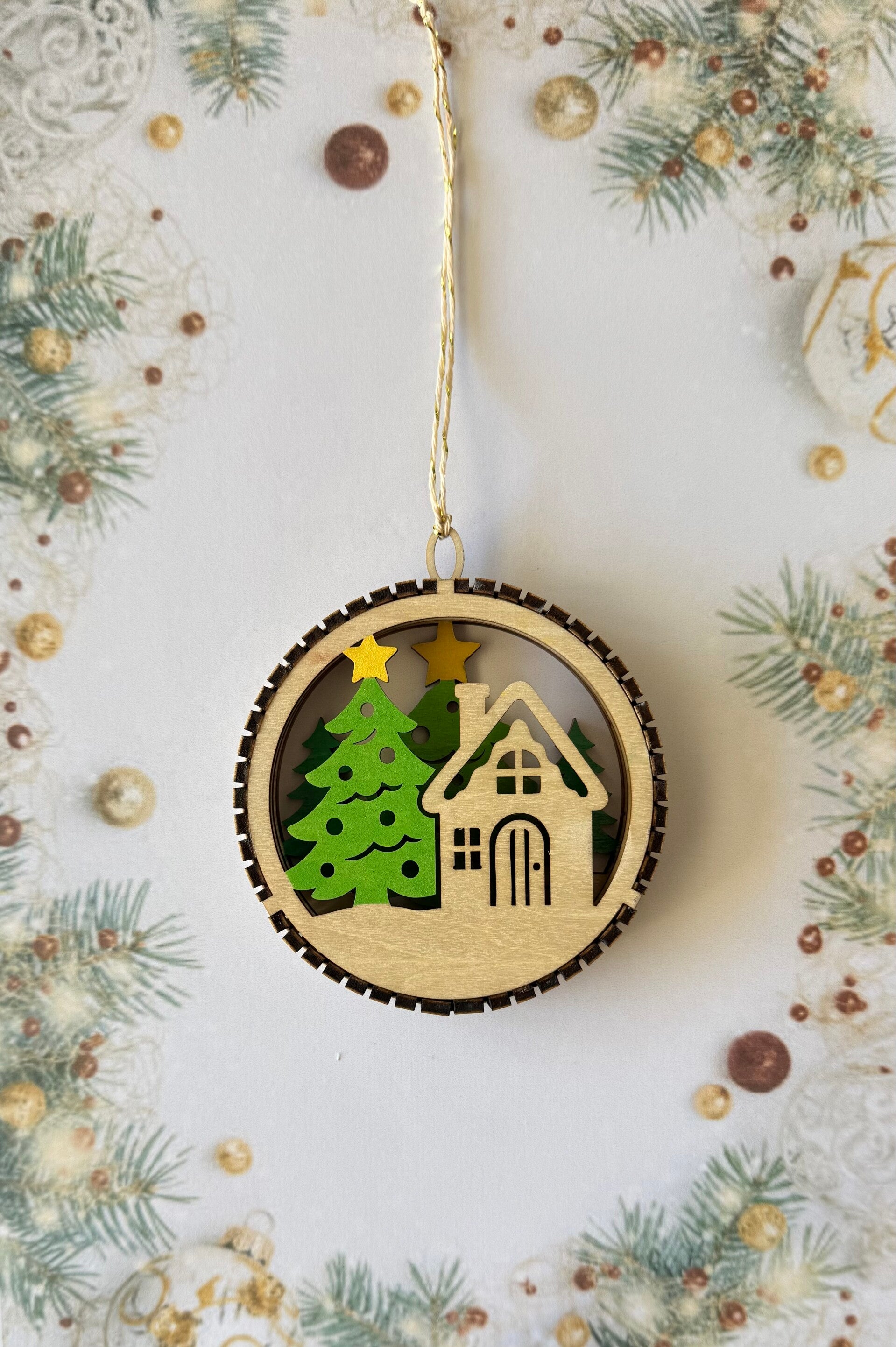 Boule de Noël « petite maison »