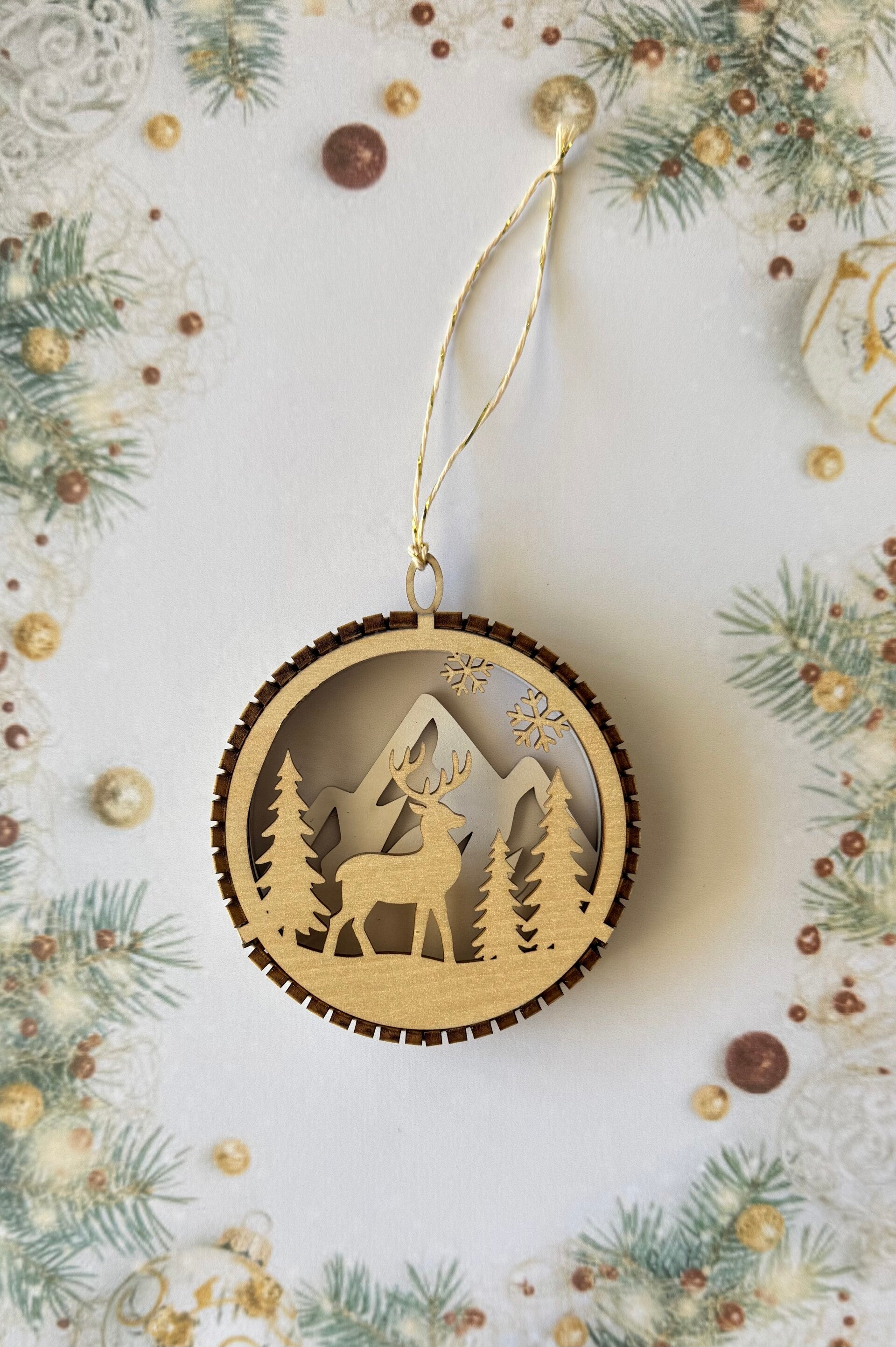 Boule de Noël « cerf »