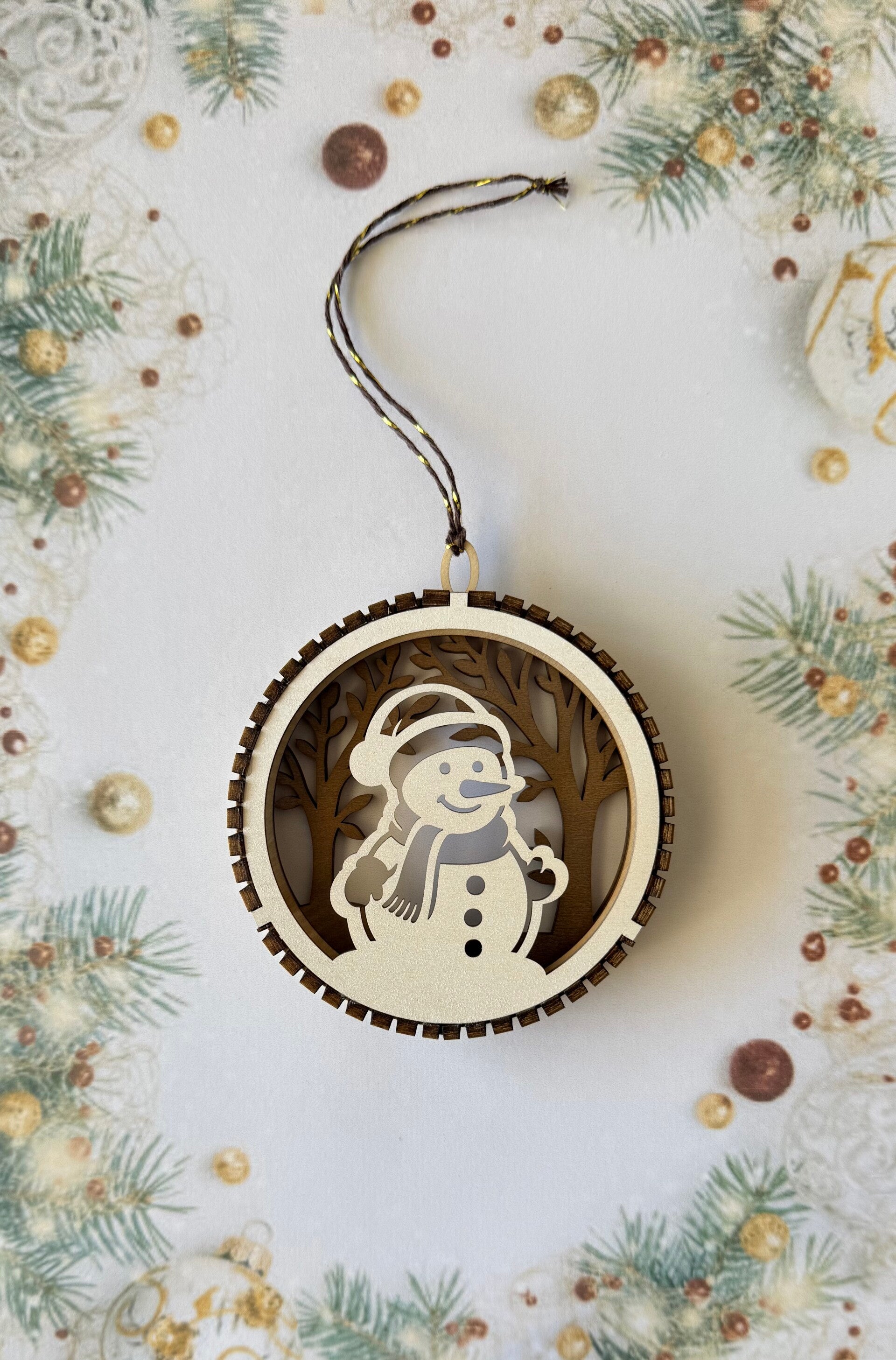 Boule de Noël « bonhomme de neige »