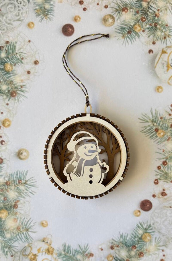 Boule de Noël « bonhomme de neige »