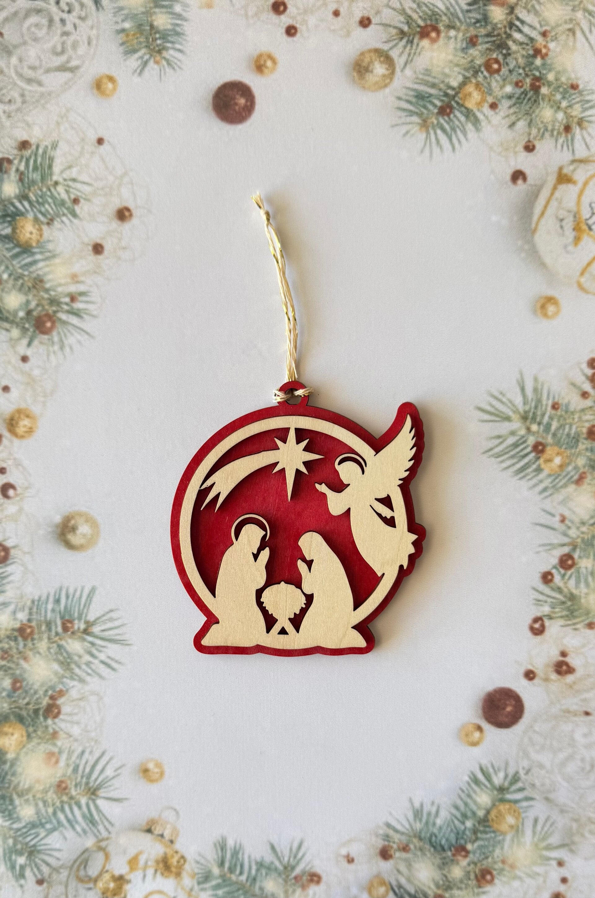 Boule de Noël « crèche »