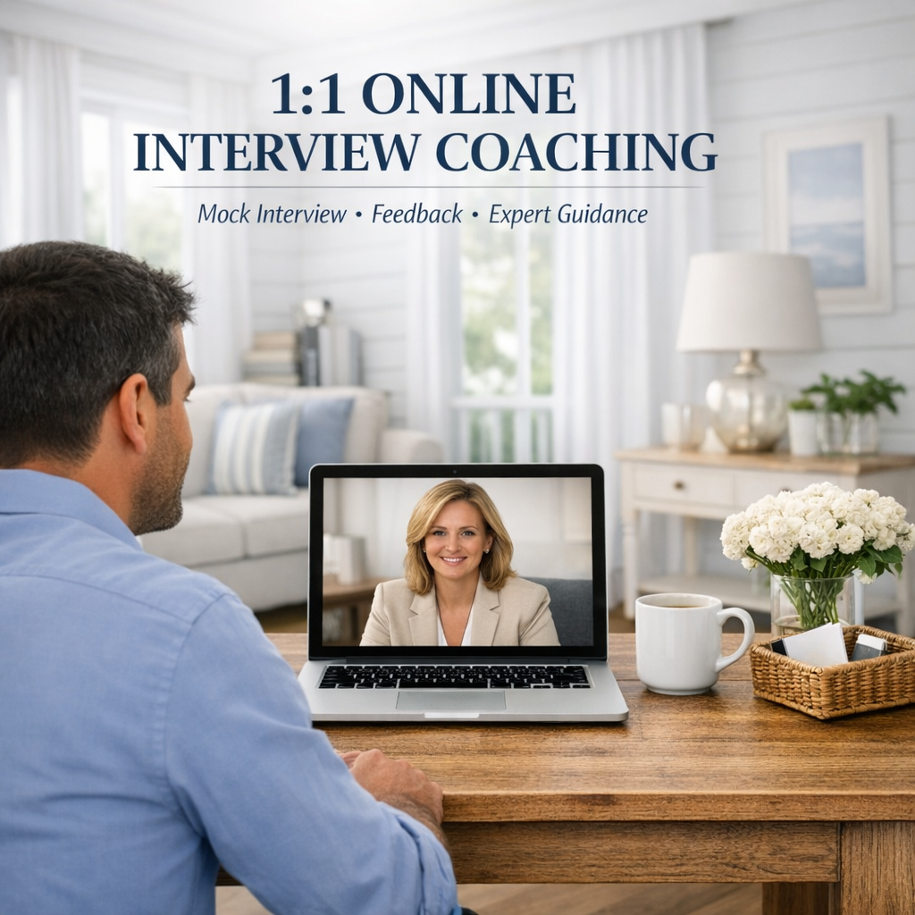 30‑Minute Online Interview Coaching Session (Video Call)