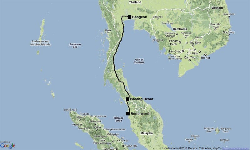 Bangkok - Butterworth Trainline