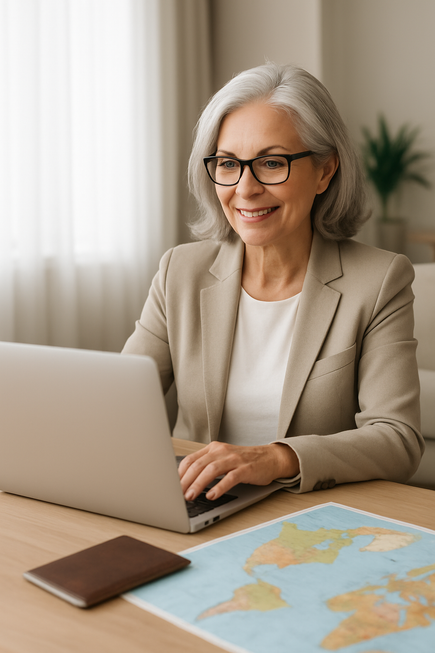 Mature Lady abroad
