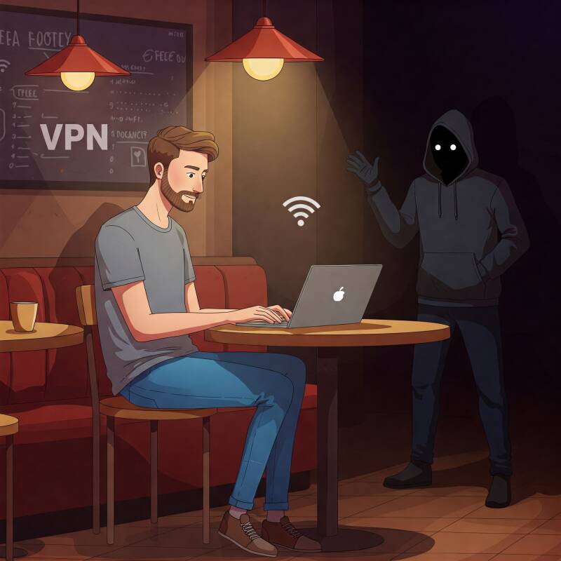 Max Freelancer as target in the coffe shop