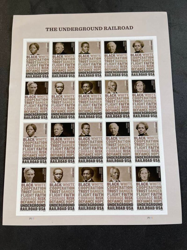 The Underground Railroad Stamp Sheet of 20, MNH