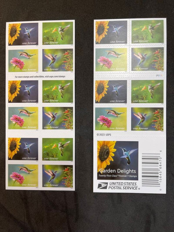 Garden Delights Forever Booklet of 20 Stamps MNH