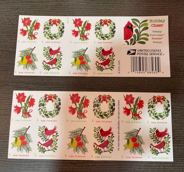 Holiday Cheer Booklet of 20 Forever Stamps