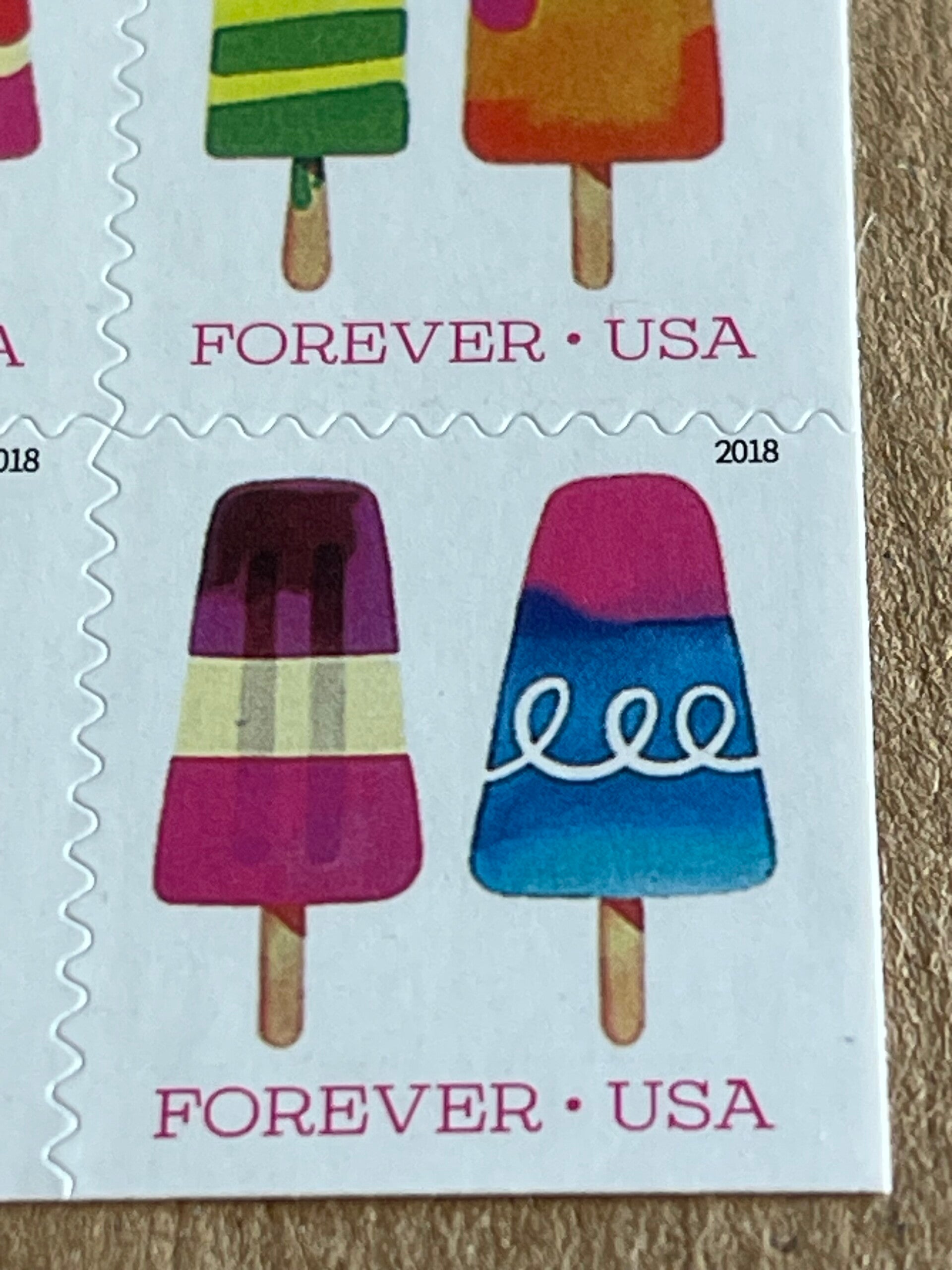 US Scott Frozen Treats Forever Stamps – 2 Sheets Of 20 (40 Stamps) Mint Never Hinged