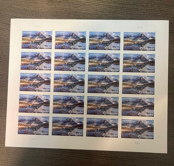 1878 Colorado, USA, Forever stamp sheet, MNH