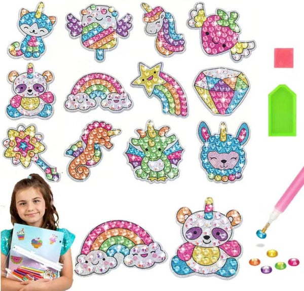 12 diamant painting stickers