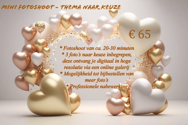 Mini fotoshoot in thema naar keuze