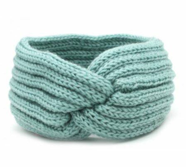 Haarband winter blauw