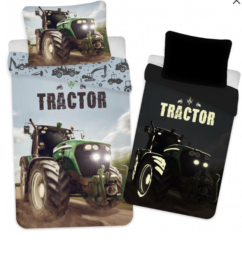 Traktor dekbedovertrek 140x200 cm