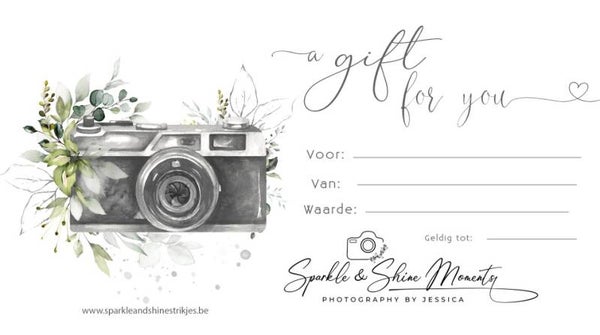 Cadeaubon fotoshoot