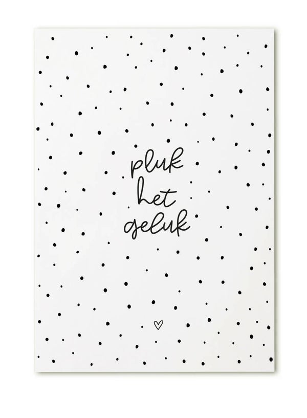 Wenskaart Pluk het geluk