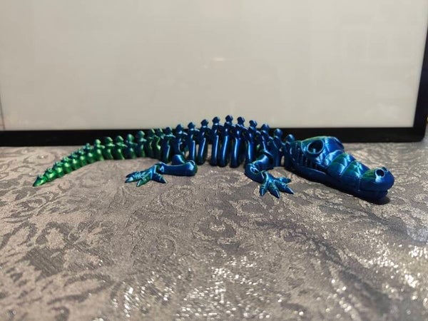3D-Druck Skeleton Krokodil