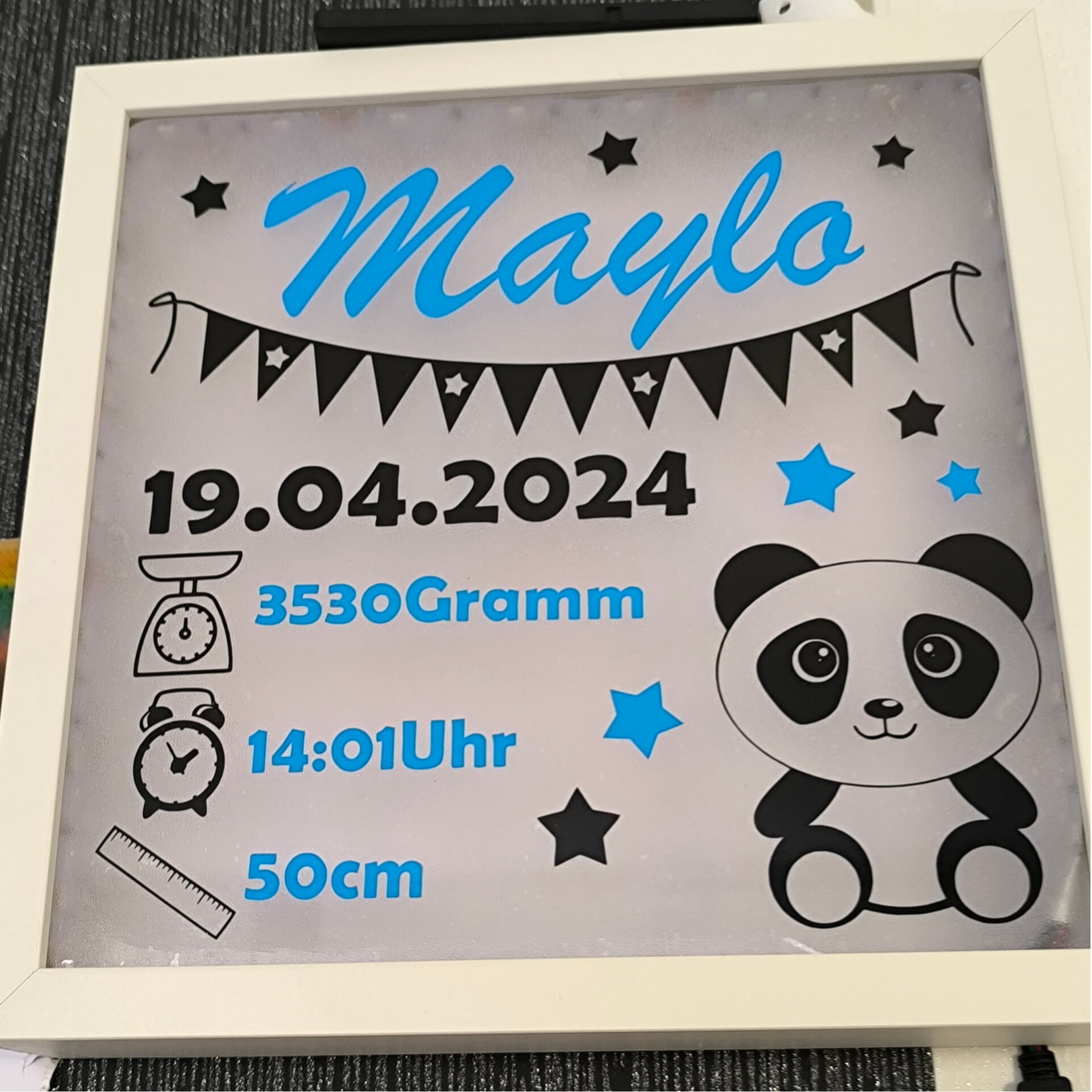 Beleuchteter Bilderrahmen