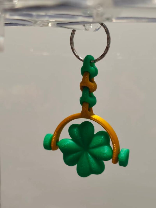 3D-Druck Anhänger Kleeblatt