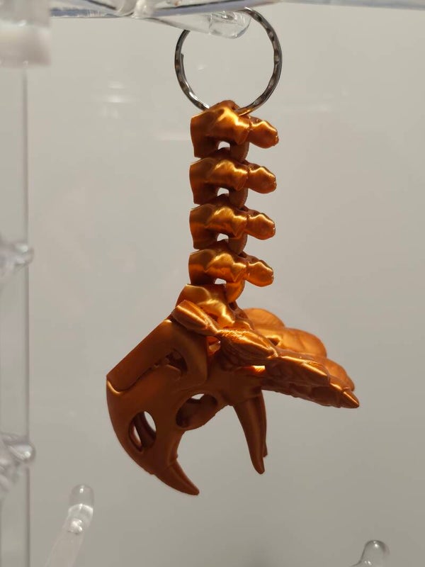 3D-Druck Anhänger Skeleton Triceratops