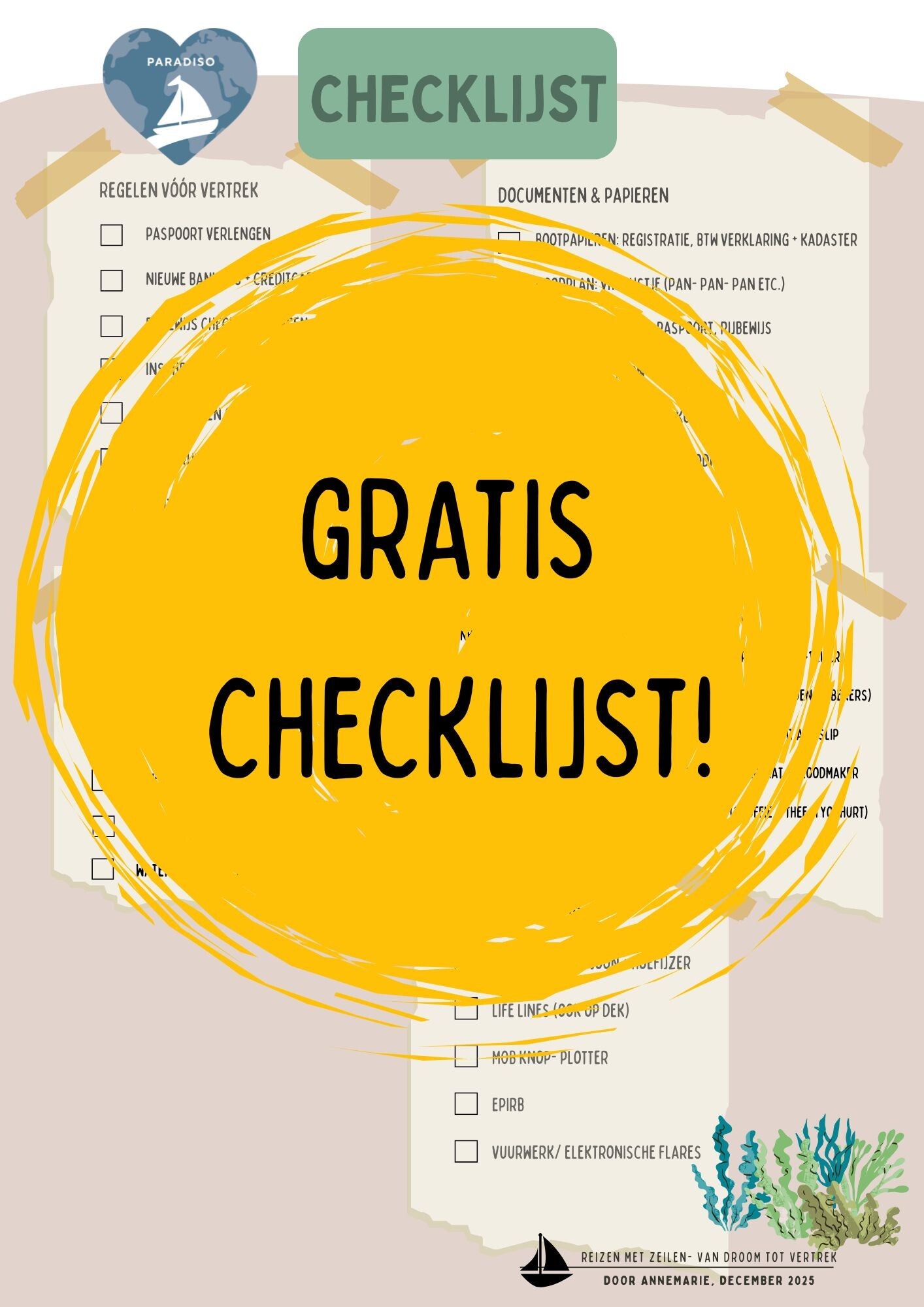 GRATIS Checklijst voor vertrekkers