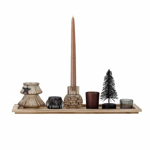 Giftset plateau met kaarthouders + kerstboompje