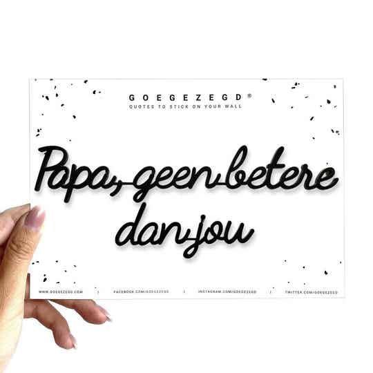 Quote FAMILY : Papa, geen betere dan jou