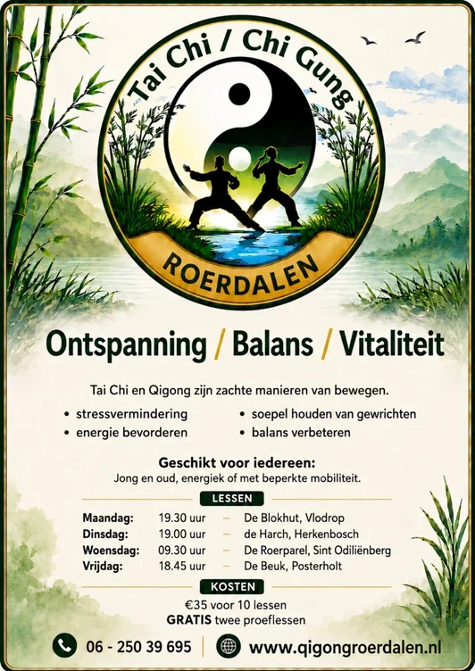 Poster van datums en locatie