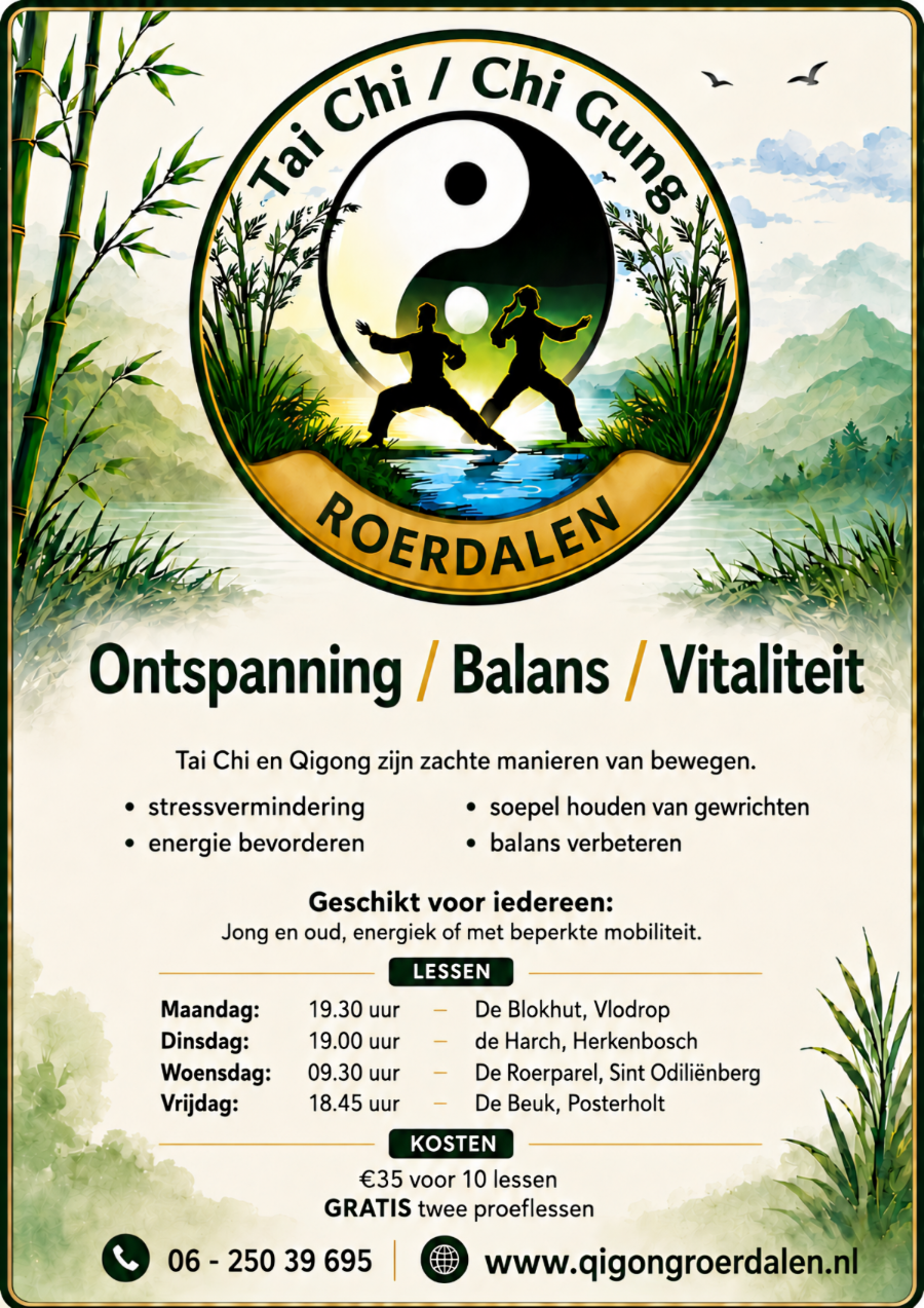 Poster van datums en locatie