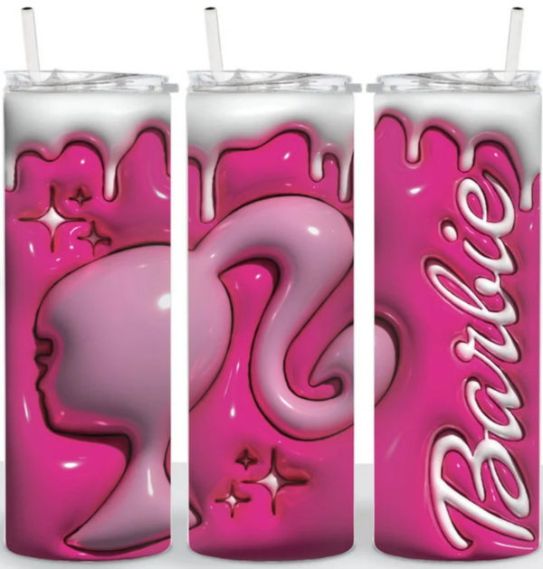3D Barbie 20oz tumbler