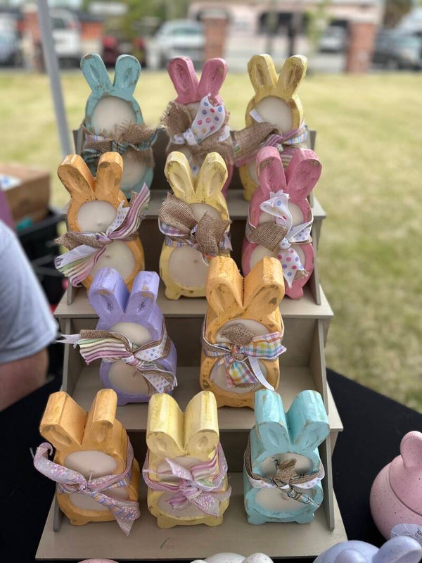 8 oz Wooden Easter Bunny