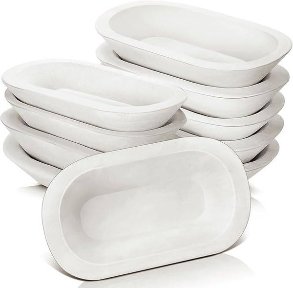 White Dough Bowls