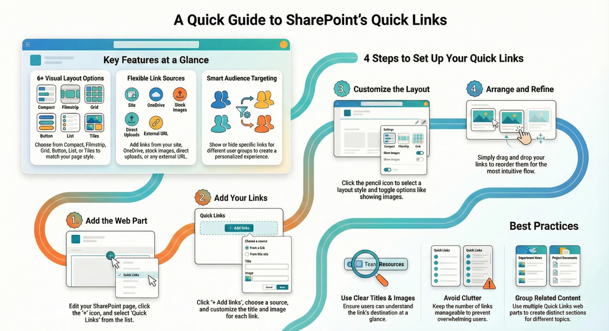 USING THE QUICK LINKS WEB PART / HOME | SharePoint Mentor