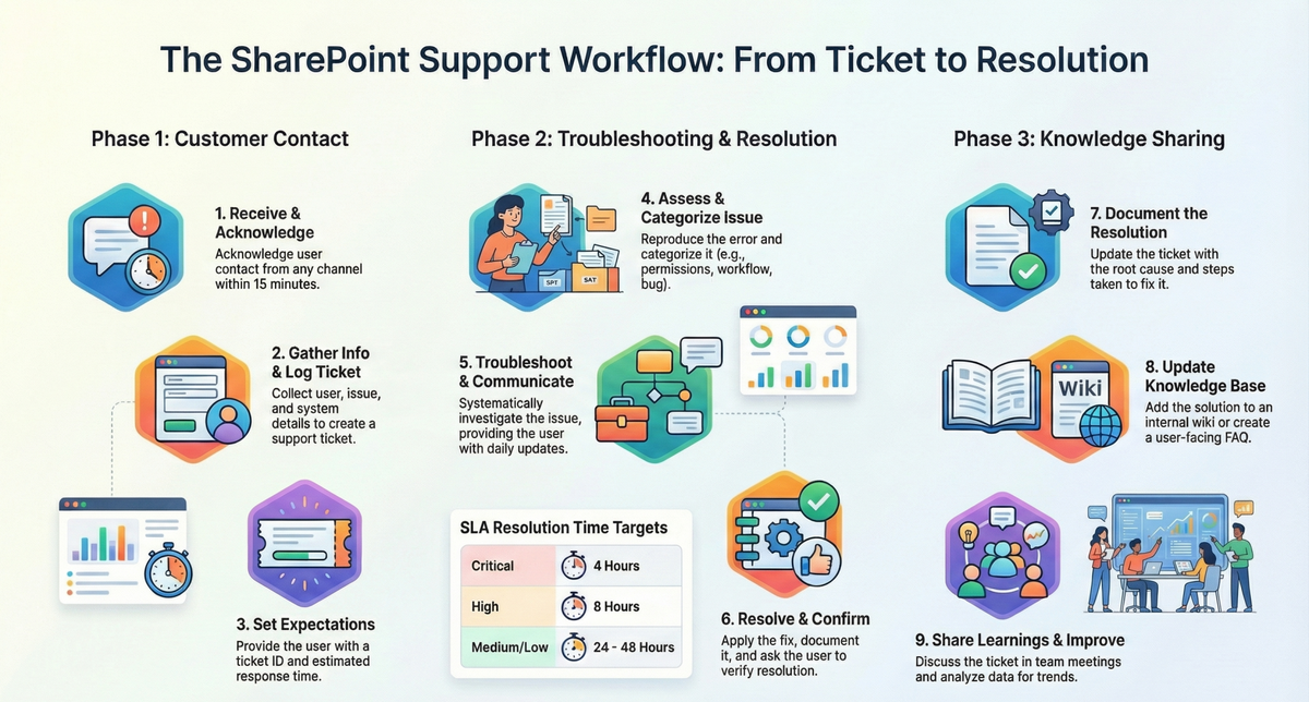 BASIC SHAREPOINT SUPPORT WORKFLOW / MAIN BLOG | SharePoint Mentor