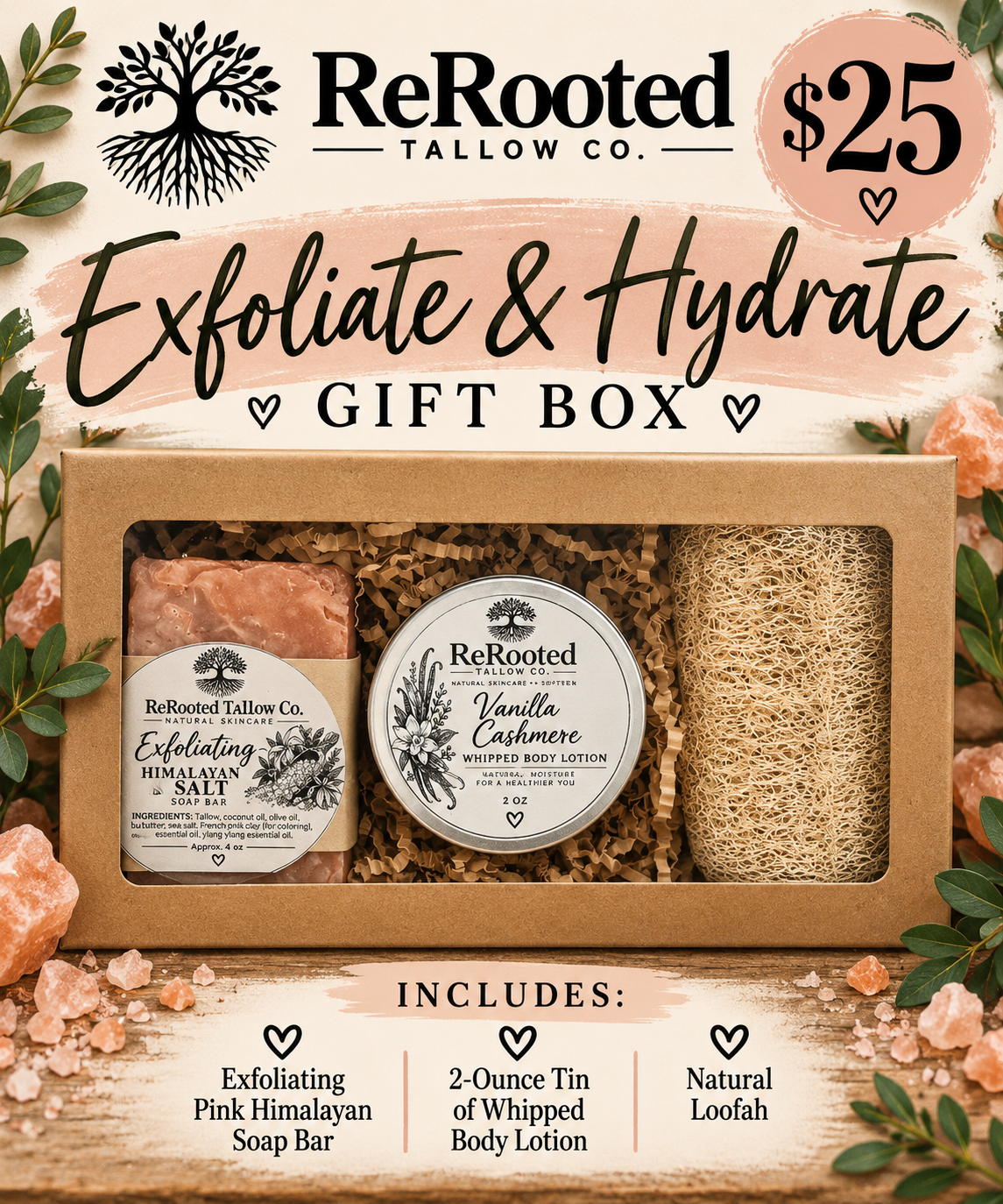Exfoliate + Hydrate Gift set