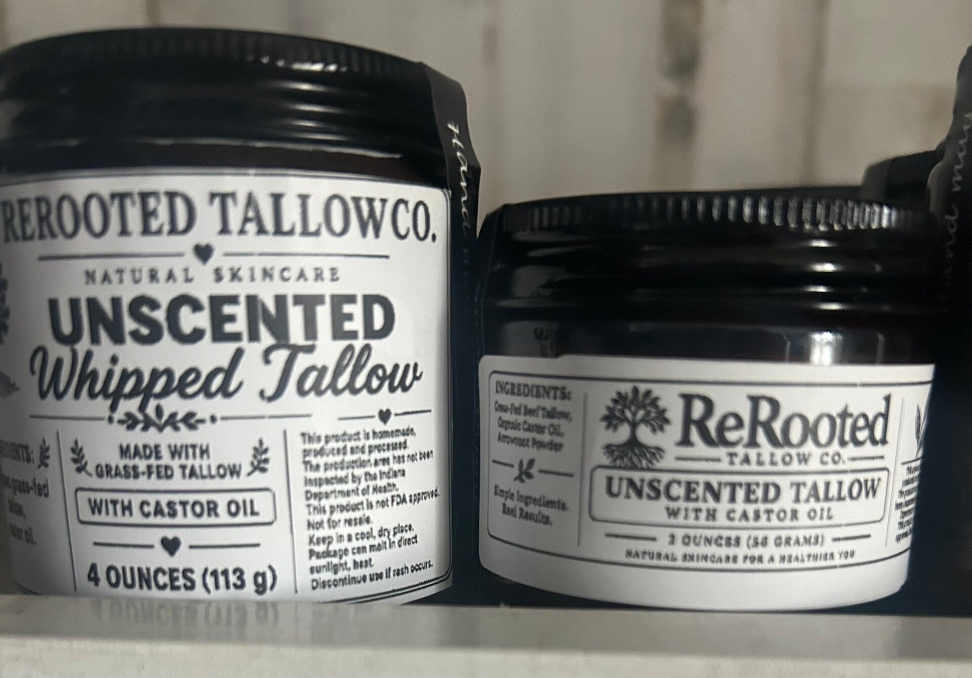 Unscented whipped tallow