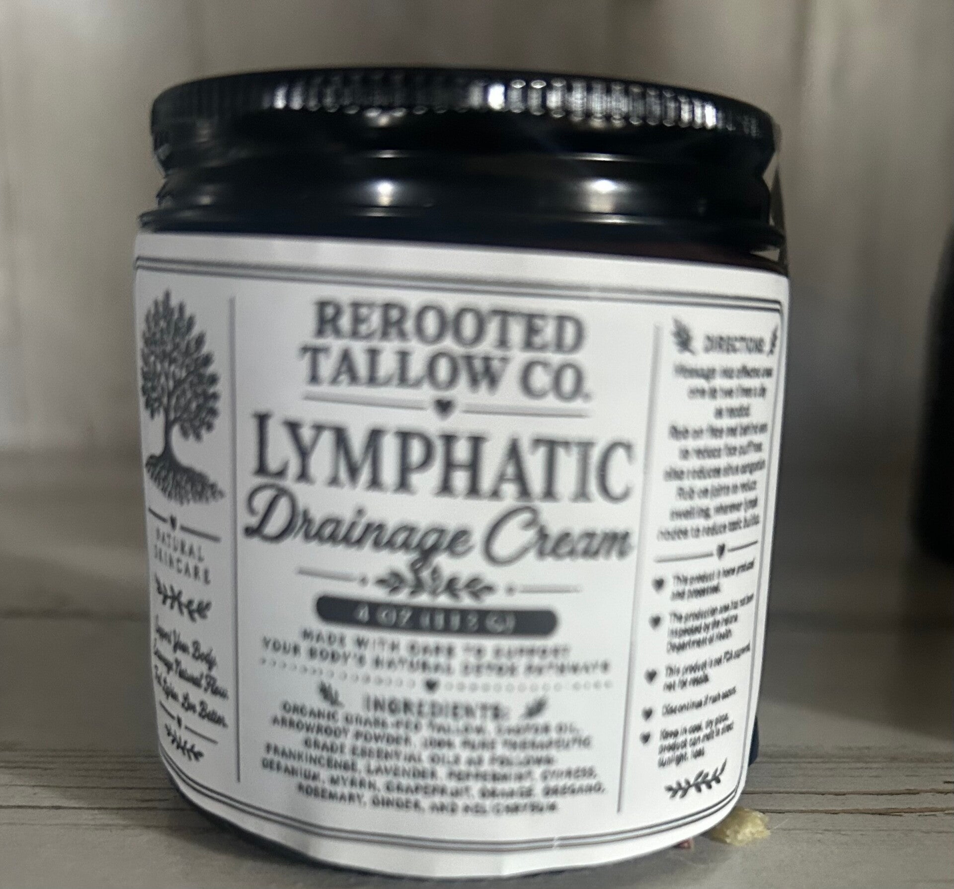 Lymphatic drainage cream