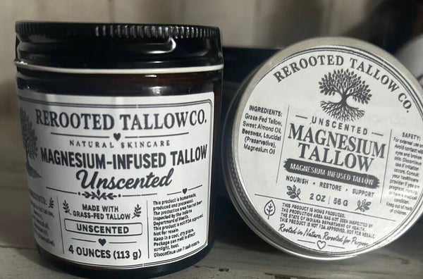 Magnesium infused whipped tallow