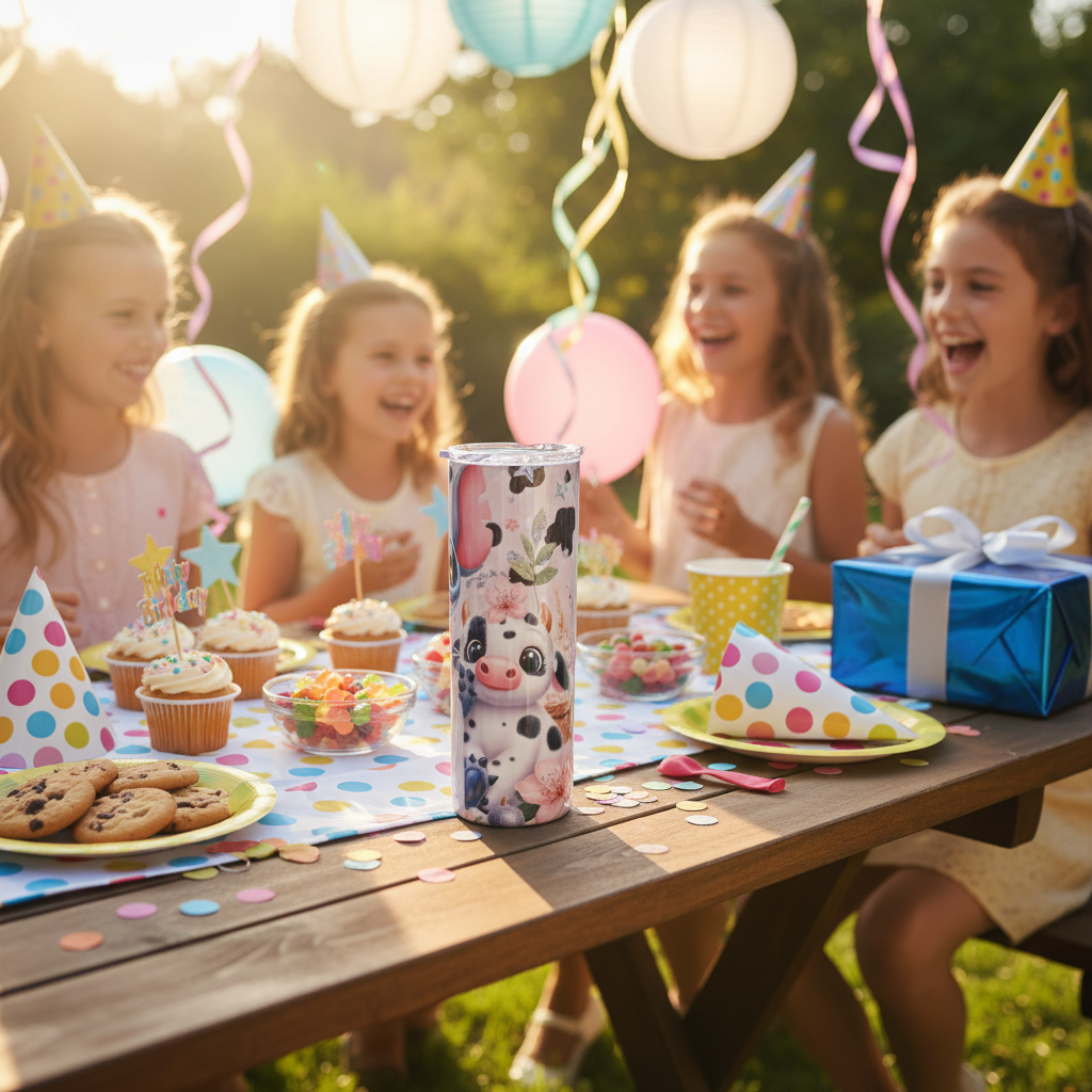 20 ounce tumbler stitch n cow