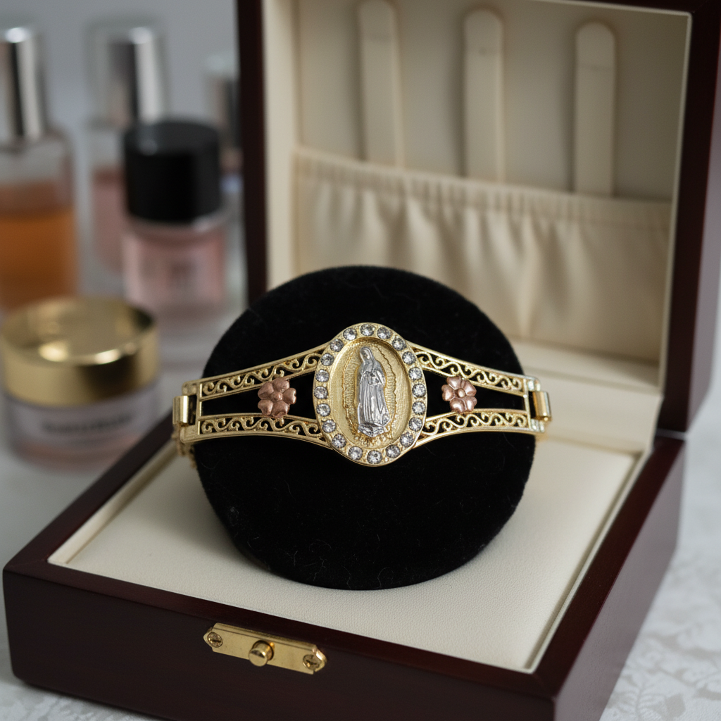 Virgin bracelet 10  kgold filled