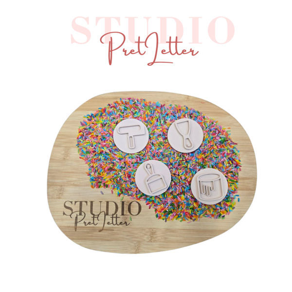 PLA Stempels Schilder thema set