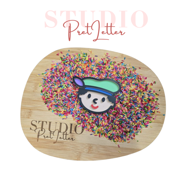 Vulvorm PLA kleur Sinterklaas Piet jongen