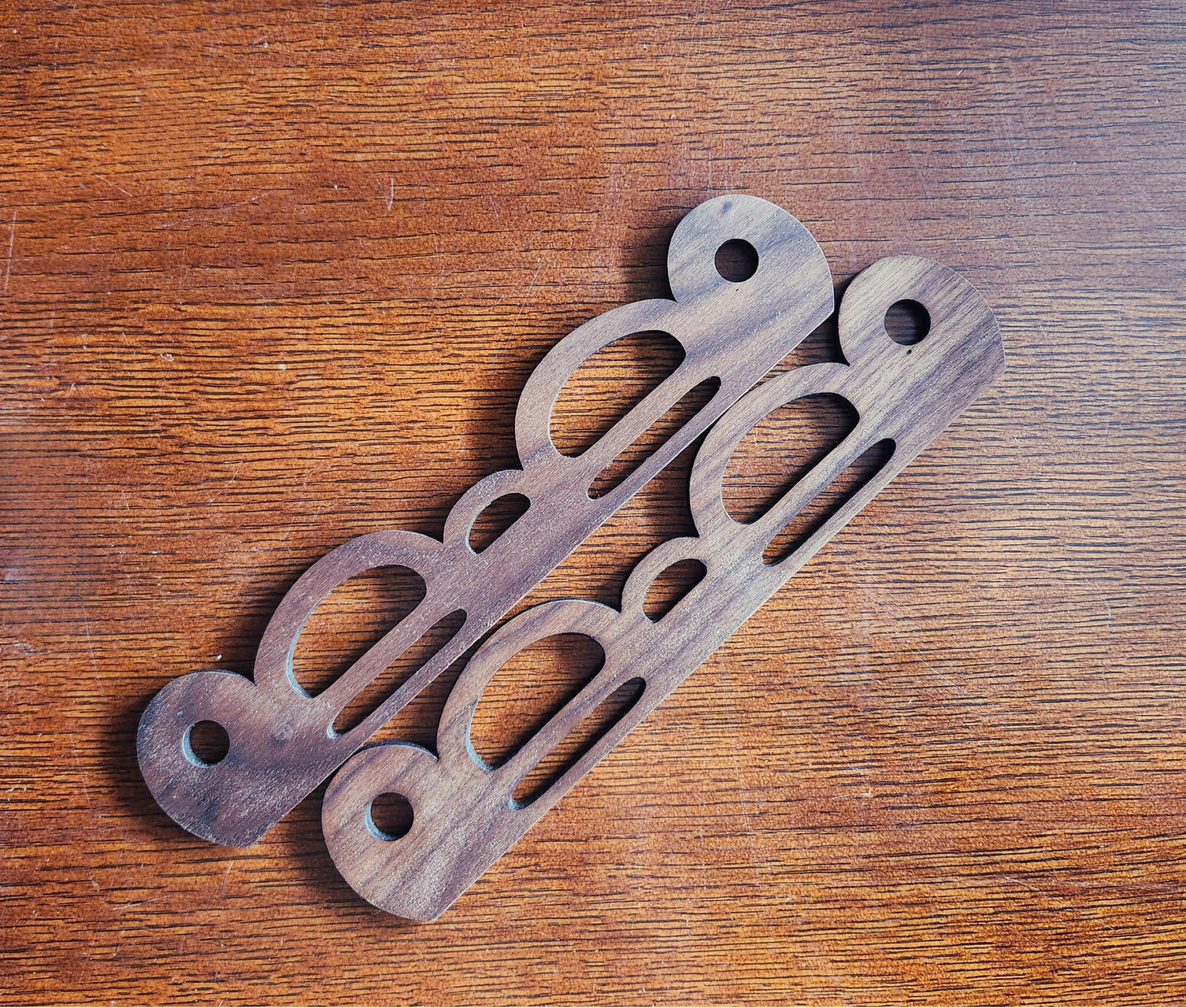 Hedeby Bag Handle - walnut - 10" loops